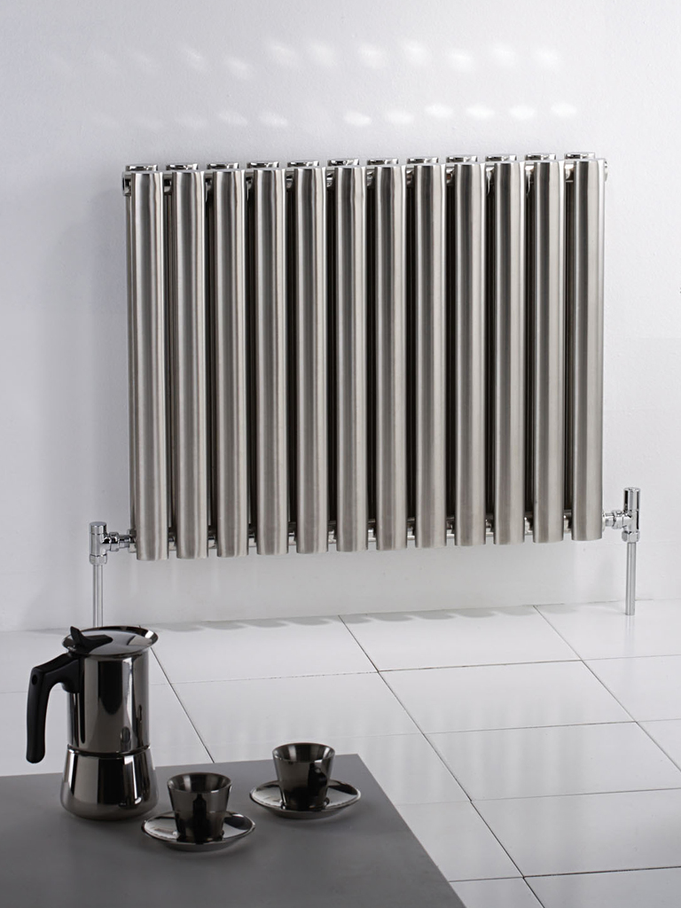 MHS Arc Double Brushed Stainless Steel Radiator 450 x 1500mm